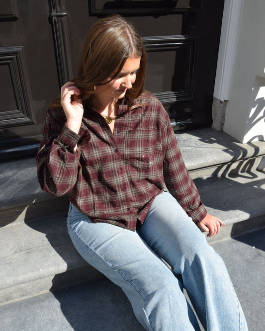 Noor blouse burgundy