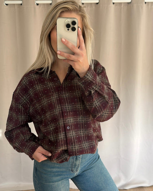 Noor blouse burgundy