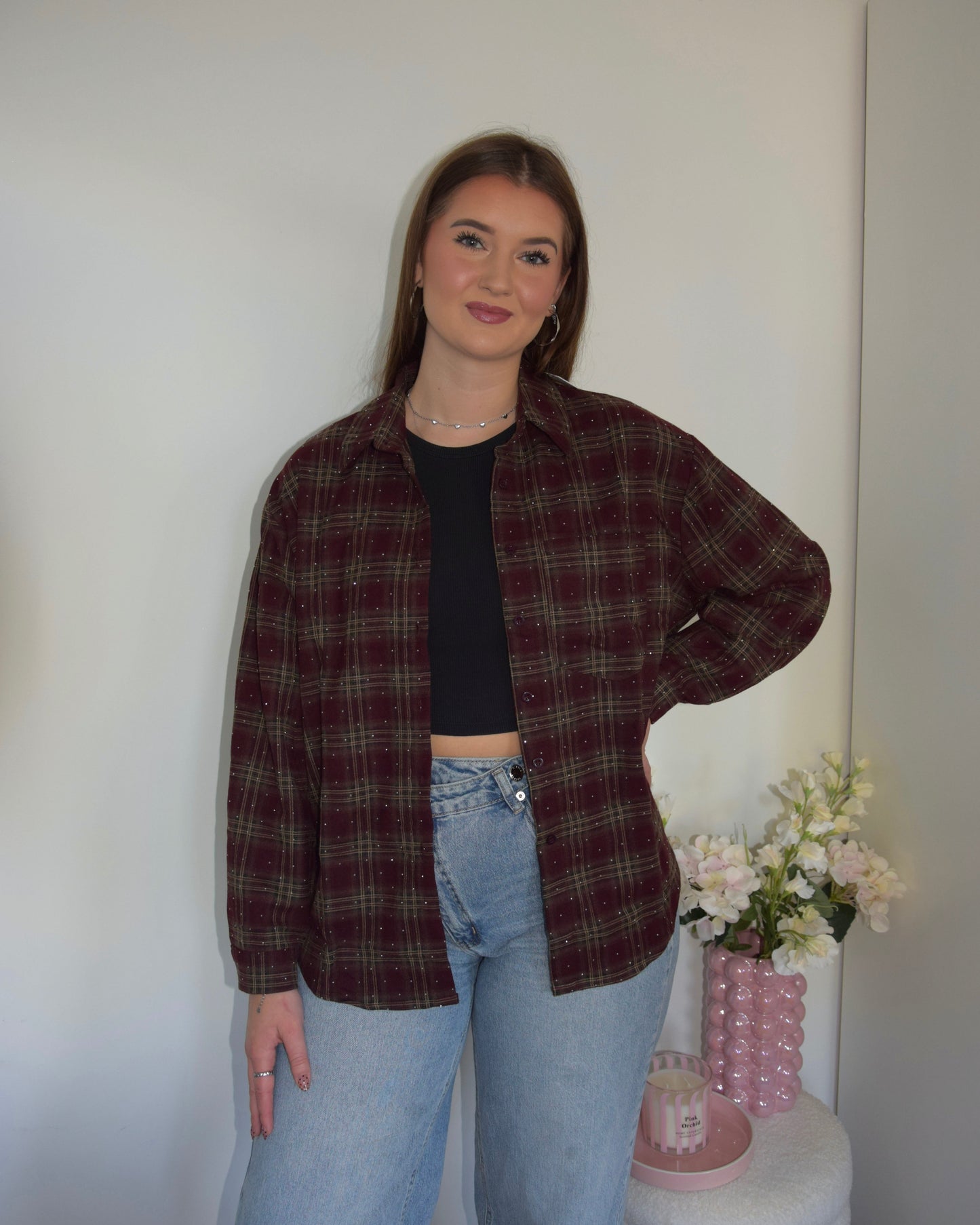 Noor blouse burgundy