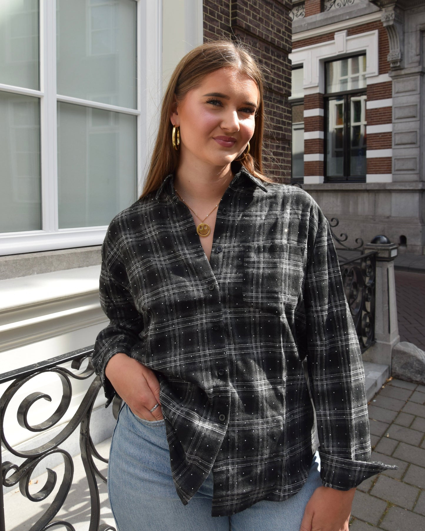 Noor blouse grey