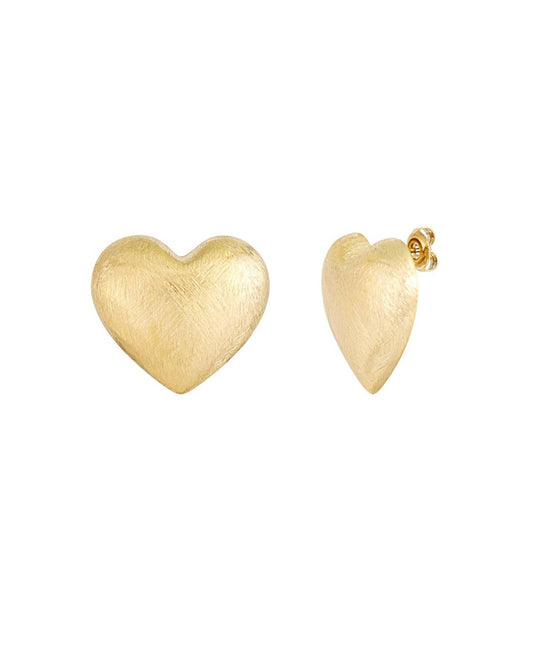 Heart studs earrings