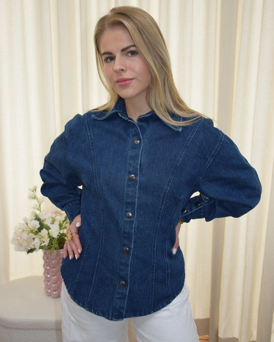 Jolie denim blouse