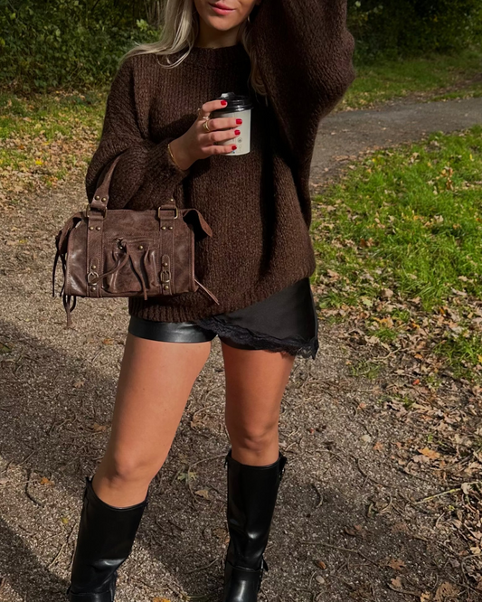 Lisa trui chocobruin